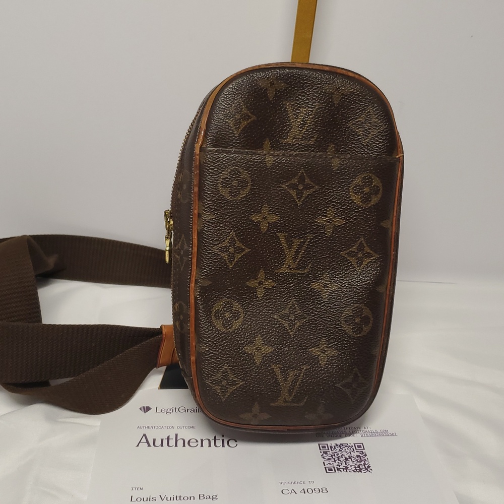 Authentic Louis Vuitton Brown Monogram Crossbody Bag - Picture 11 of 14